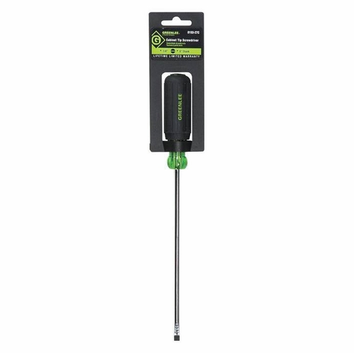 Greenlee 0153-27C Screwdriver Flat-Cab 1/4X8 Inch 52023452/783310546511