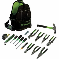GREENLEE 0159-17ELEC OPEN TOOL CARRIER KIT 17-PIECE TOOL 783310073871/52081769