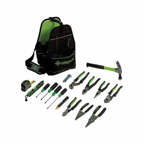 GREENLEE 0159-17ELEC OPEN TOOL CARRIER KIT 17-PIECE TOOL 783310073871/52081769
