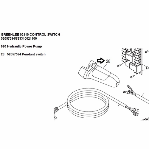Greenlee 02110  Control Switch    52057594/783310021100