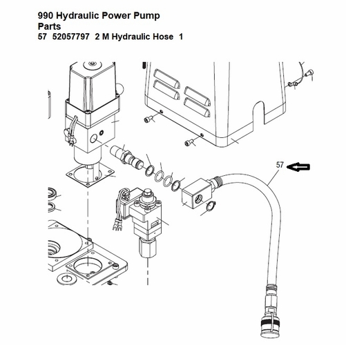 Greenlee  02123 Hyd Hose Assy 52057797 783310021230