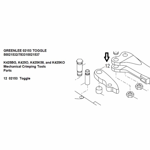 Greenlee 02153 Toggle 50021532/783310021537