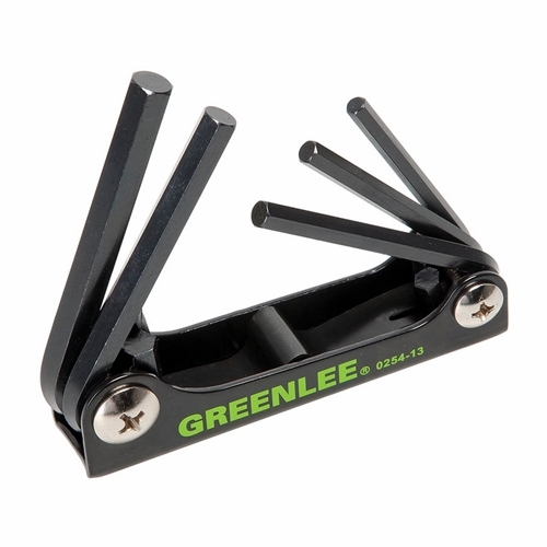 Greenlee 0254-13 Wrench,Hex-Key Set 5 Pc Std Folding 52057789/783310562696