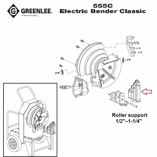 GREENLEE 02551 SUPPORT UNIT 1/2 INCH - 1-1/4 INCH IMC AND RIGID (SVC 52066937 783310025511