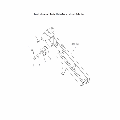 Greenlee 02839 Frame Weldment Boom Mount 50028391/783310028390