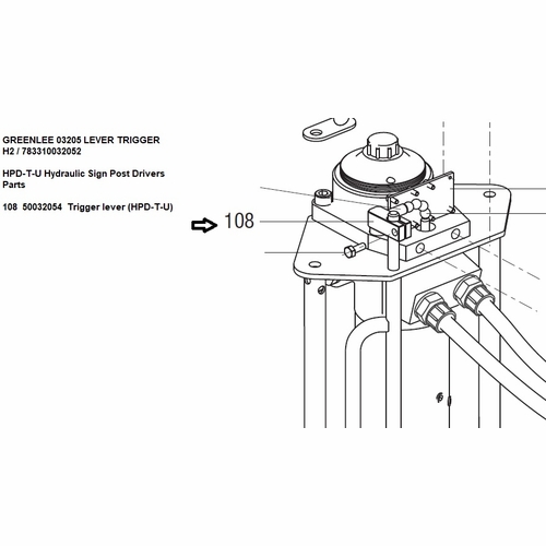 Greenlee 03205 Lever Trigger H2 / 783310032052