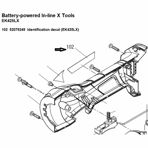 Greenlee  03806G Decal, Ident (Ek425Lx) 52079249 / 783310038061