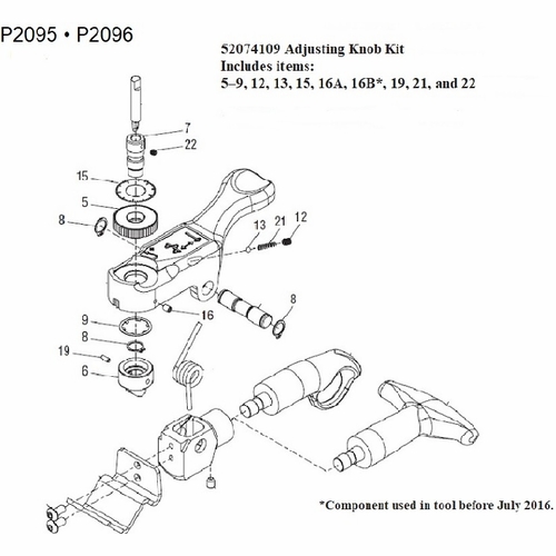 Greenlee 03963  Adjusting Knob Kit (P2095, P2096)  783310039631/52074109