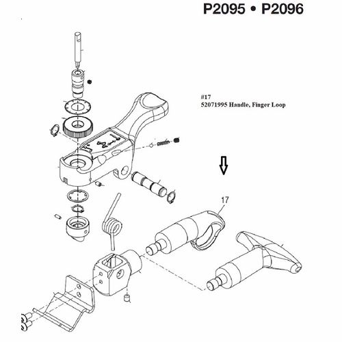 GREENLEE 03966 HANDLE, REPLCMNT (P2095, P2096) 783310039662/52071995