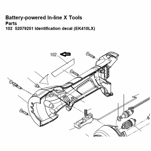 Greenlee  04359G Decal, Ident (Ek410Lx) 52079251 / 783310043591