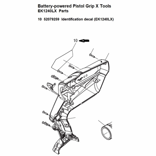 Greenlee  04372G Decal, Ident (Ek1240Lx) 52079259 / 783310043720