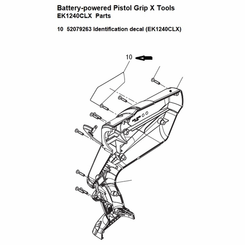 Greenlee  04374G Decal, Ident (Ek1240Clx) 52079263 / 783310043744