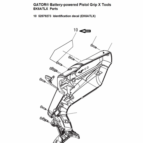 Greenlee 04379G Decal, Ident (Ek6Atlx) 52079273 / 783310043799