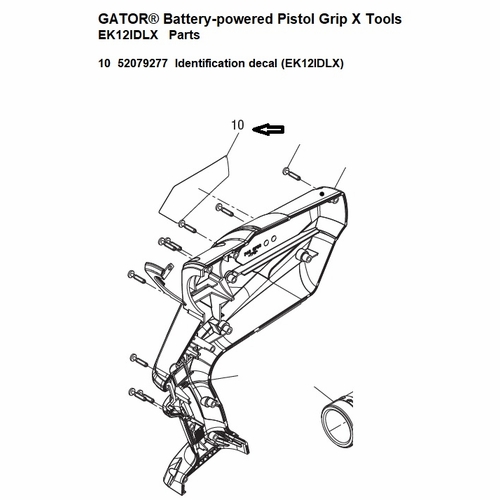 Greenlee  04381G Decal, Ident (Ek12Idlx) 52079277 / 783310043812