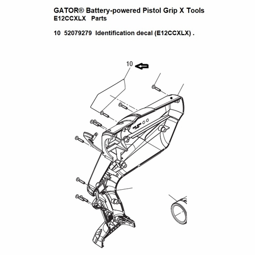 Greenlee  04382G Decal, Ident (E12Ccxlx) 52079279 / 783310043829