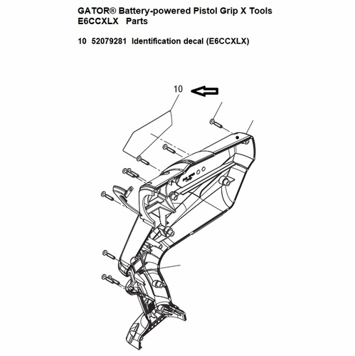 Greenlee  04391G Decal, Ident (E6Ccxlx) 52079281 / 783310043911