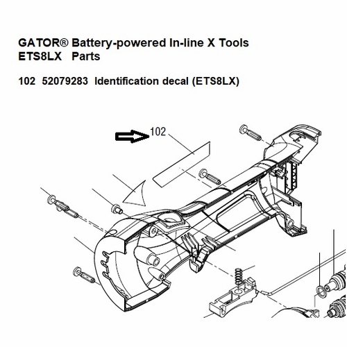 Greenlee  04392G Decal, Identification (Ets8Lx) 52079283 / 783310043928