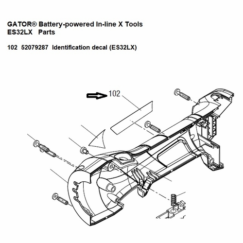 Greenlee  04402G Decal, Identification (Es32Lx) 52079287 / 783310044024