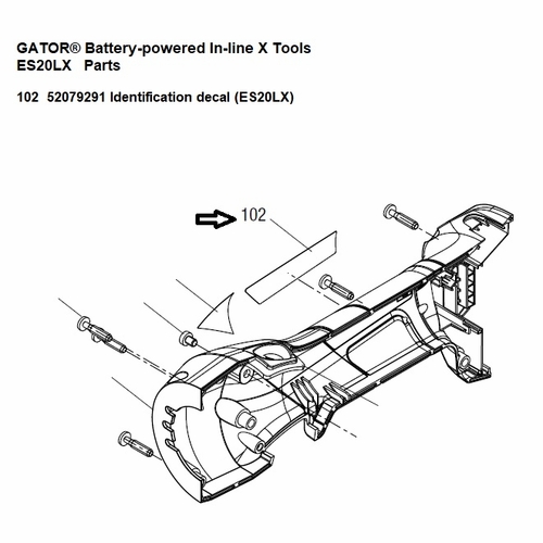 Greenlee  04404G Decal, Identification (Es20Lx) 52079291 / 783310044048