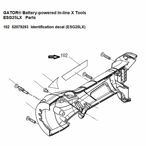 Greenlee  04416G Decal, Ident (Esg25Lx) 52079293 / 783310044161