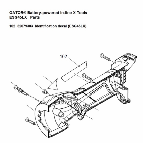 Greenlee  04423G Decal, Ident (Esg45Lx) 52079303 / 783310044239
