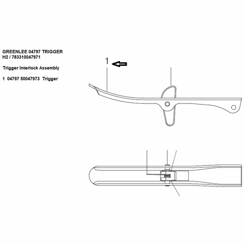 Greenlee 04797 Trigger H2 / 783310047971
