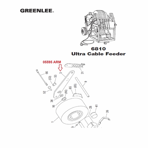 Greenlee 05595 Arm 50055950/783310055952