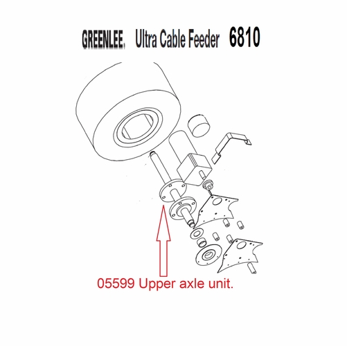 GREENLEE 05599 AXLE WELDMENT-UPPER 50055992/783310055990