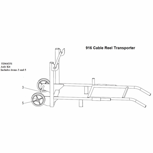 GREENLEE 05631 AXLE KIT (916) 783310056317/52064331