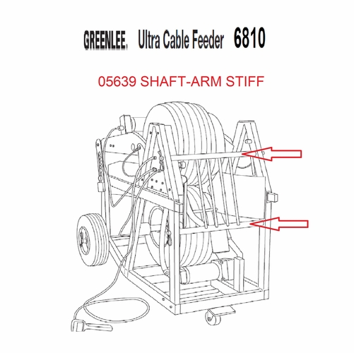Greenlee 05639 Shaft-Arm Stiff 50056395/783310056393