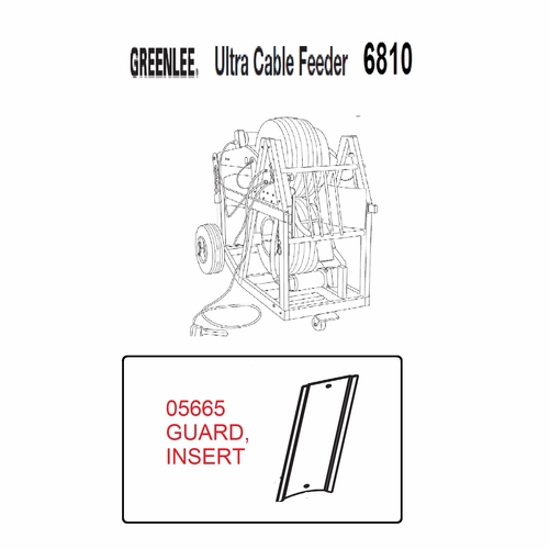 Greenlee 05665 Guard Insert (6810 6810-22) 50056654/783310056652