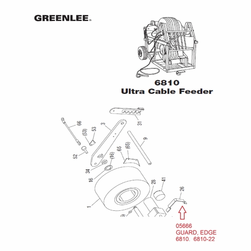 Greenlee 05666 Guard Edge (6810 6810-22)50056662/783310056669