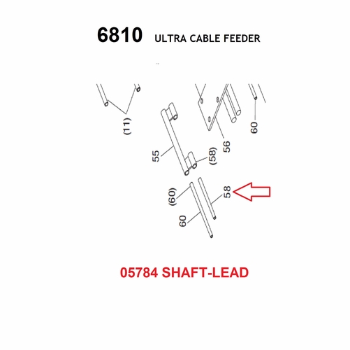 Greenlee 05784 Shaft-Lead 50057847/783310057840