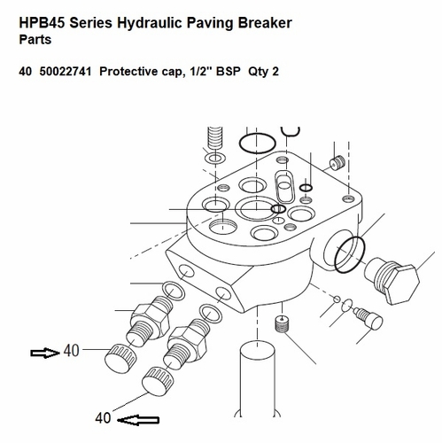Greenlee  07184 Cap, Protective-1/2 Bsp (Hpb45)  50022741 / 783310071846