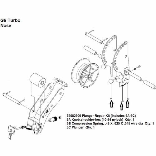 Greenlee 07538 Plunger Repair Kit (G6) 783310075387/52082306