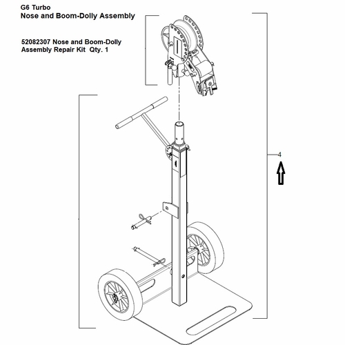 Greenlee 07539  Nose & Boom-Dolly Unit Repair Kit(G6)  783310075394/52082307