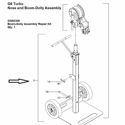 GREENLEE 07540 BOOM-DOLLY UNIT REPAIR KIT(G6) 783310075400/52082308
