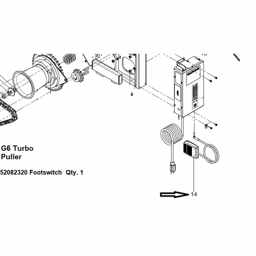 Greenlee 07559  Footswitch Replacement Kit (G6)  783310075592/52082320