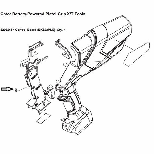 Greenlee 07739  Control Board, P16P1Gl-D-550-00  783310077398/52082654