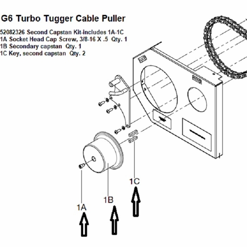 Greenlee 07771  Second Capstan Kit (G6)  783310077718/52082326
