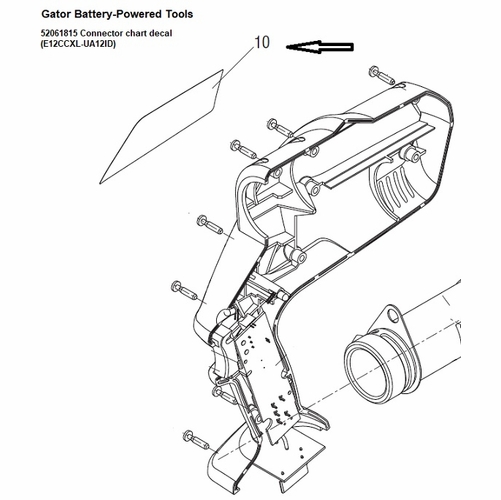 Greenlee 07859  Decal, Connector Chart (Ua12Id)  783310078593/52061815