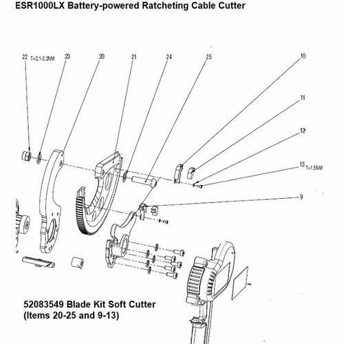 Greenlee 08015  Blade Kit (Esr1000)  783310080152/52083549