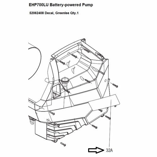 Greenlee 08213  Decal,Greenlee Utility 783310082132/52062408