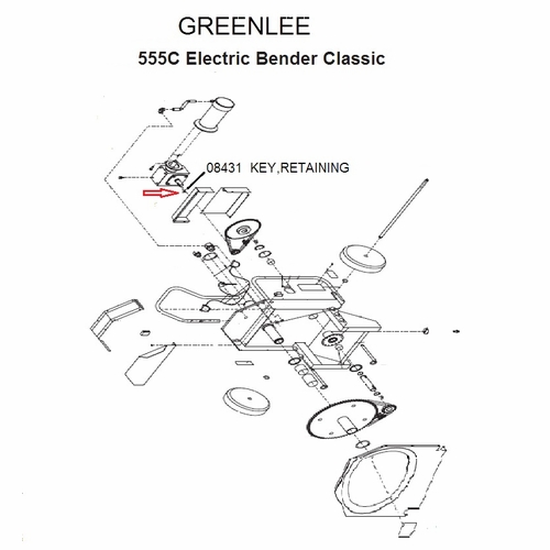 Greenlee 08431  Key,Retaining    50084313/783310084310