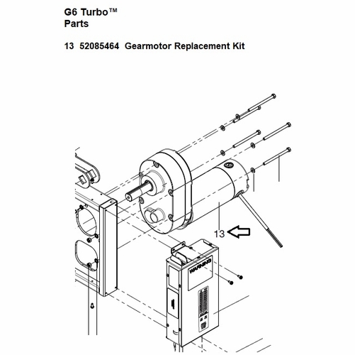 Greenlee 08445 Gearmotor Repair Kit (G6 Ul) 52085464 783310084440