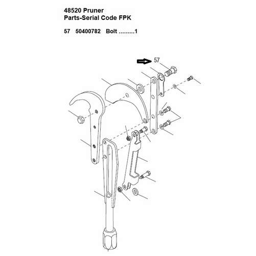 Greenlee  093149K1 Bolt, Hex Hd (4375-20X1.09,.47) 48520 50400782 / 783310400783