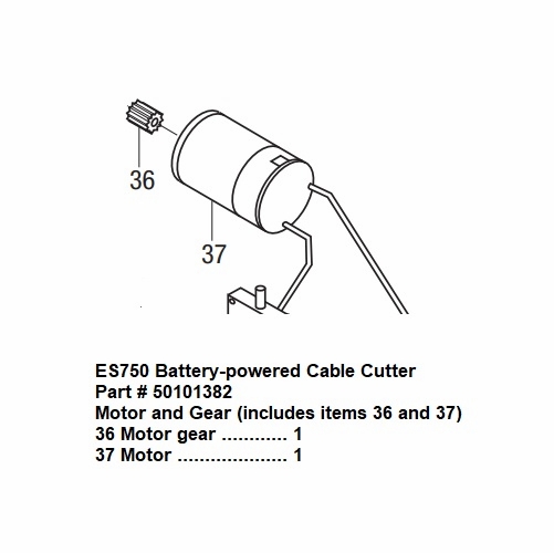 Greenlee 10138 Kit Motor And Gear 50101382/783310101383