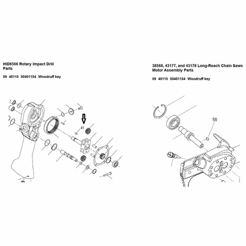 Greenlee  101382 Key,Woodruff 50401154 / 783310401155