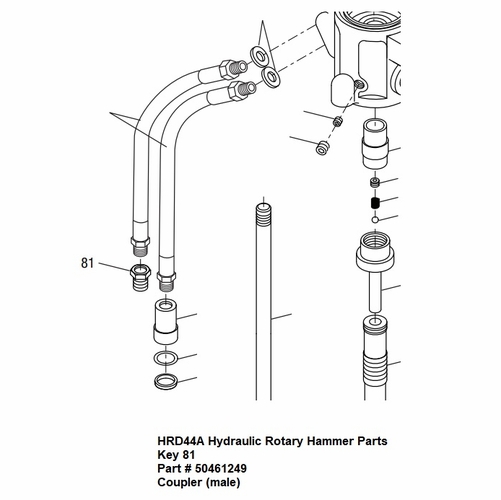 Greenlee 10144 Coupler Male H2 / 783310101444