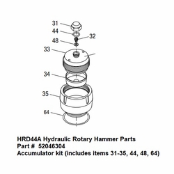 GREENLEE 10148 ACCUMULATOR KIT (HRD44A) H2  52046304/783310101482